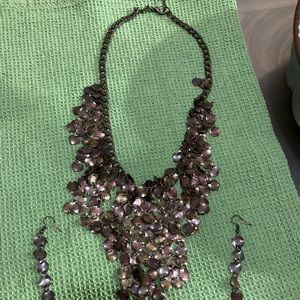 NWOT Bronze Necklace and Earrings